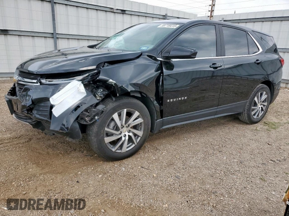 2022 Chevrolet Equinox LT z VIN 3GNAXKEV3NL256120, wystawiony jako Copart lot #58718415 z przebiegiem 14 037 mil mil oraz Szkoda całkowita • Salvage title. Historia ofert i sprzedaży dostępna na DreamBid. Obrazek 1.