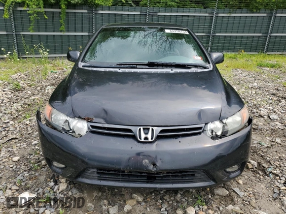 2008 Honda Civic Cpe LX with VIN 2HGFG11608H580924, listed as a Copart auction lot 64258734 with 196,522 mi miles and Salvage Title. Bid and sale history available at carsss.com. Image 5.