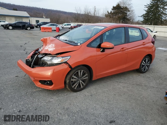 2018 Honda Fit EX-L with VIN 3HGGK5H90JM704417, listed as a Copart auction lot 86326144 with 71,339 mi miles and Salvage Title. Bid and sale history available at carsss.com. Image 1.