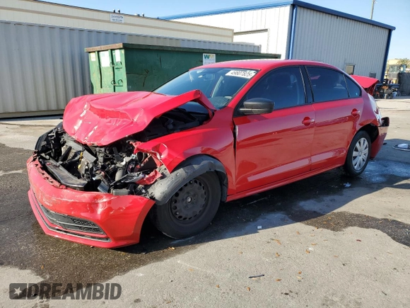 2015 Volkswagen Jetta S with VIN 3VW2K7AJ6FM273689, listed as a Copart auction lot 49807825 with 124,701 mi miles and Salvage title. Bid and sale history available at DreamBid. Image 1.
