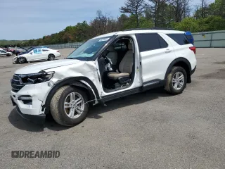 2024 Ford Explorer XLT z VIN 1FMSK8DH9RGA19664, wystawiony jako Copart lot #58296695 z przebiegiem 14 568 mil mil oraz Szkoda całkowita • Salvage title. Historia ofert i sprzedaży dostępna na DreamBid. Obrazek 1.