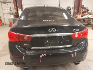 2017 Infiniti Q50 Red Sport 400 with VIN JN1FV7AR8HM870121, listed as a IAAI auction lot 41299639 with 110,302 mi miles. Bid and sale history available at carsss.com. Image 17.