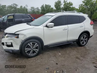 2017 Nissan Rogue S with VIN JN8AT2MV2HW260510, listed as a Copart auction lot 58769515 with 144,160 mi miles and Salvage title. Bid and sale history available at DreamBid. Image 1.