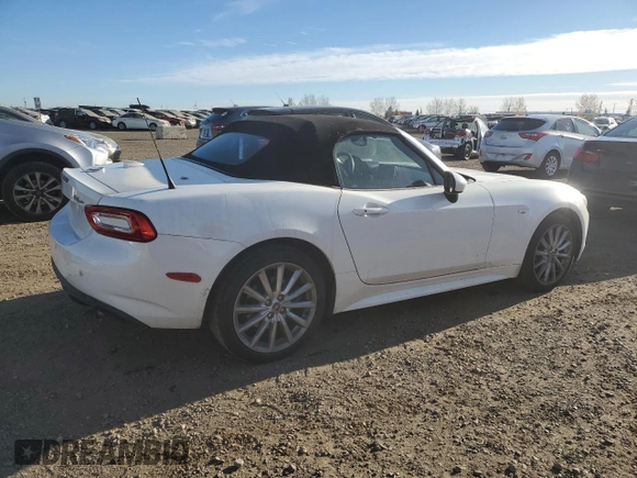 2017 FIAT 124 Spider Classica with VIN JC1NFAEK2H0105829, listed as a Copart auction lot 76741874 with 52,992 mi miles and Clean title. Bid and sale history available at DreamBid. Image 3.