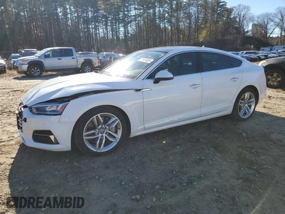 2019 Audi A5 Sportback Premium Plus with VIN WAUBNCF5XKA011032, listed as a Copart auction lot 76674003 with 49,646 mi miles. Bid and sale history available at carsss.com. Image 1.