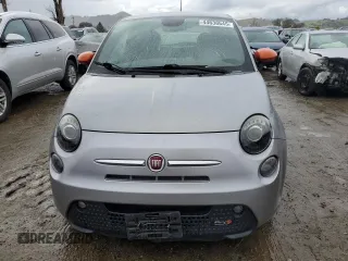 2015 FIAT 500e with VIN 3C3CFFGEXFT581703, listed as a Copart auction lot 44638645 with 80,423 mi miles and Salvage Title. Bid and sale history available at carsss.com. Image 5.