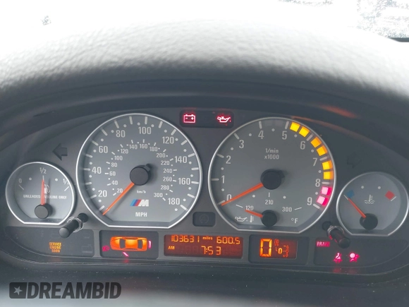 2003 BMW 3 Series M3 with VIN WBSBL93493JR24267, listed as a IAAI auction lot 42155960 with 103,631 mi miles and . Bid and sale history available at DreamBid. Image 7.