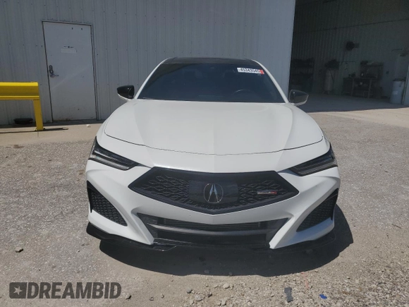 2022 Acura TLX Type S with VIN IA046313, listed as a Copart auction lot 45343545 with 8,105 mi miles and Salvage title. Bid and sale history available at DreamBid. Image 5.