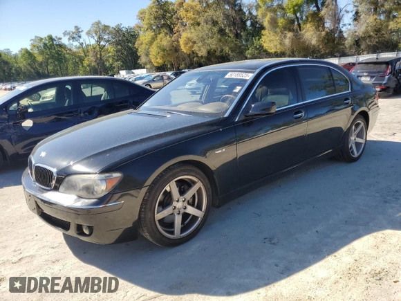 2006 BMW 7 Series 750Li z VIN WBAHN83566DT60821, wystawiony jako Copart lot #50189525 z przebiegiem 151 446 mil mil oraz Szkoda całkowita • Salvage title. Historia ofert i sprzedaży dostępna na DreamBid. Obrazek 1.
