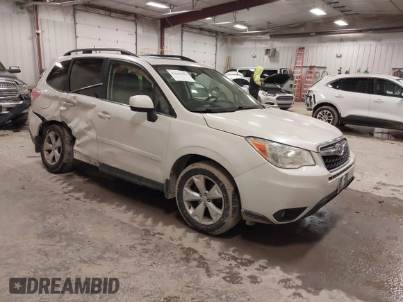 2015 Subaru Forester 2.5i Limited with VIN JF2SJAHC1FH447474, listed as a IAAI auction lot 41638702 with 224,584 mi miles. Bid and sale history available at carsss.com. Image 1.