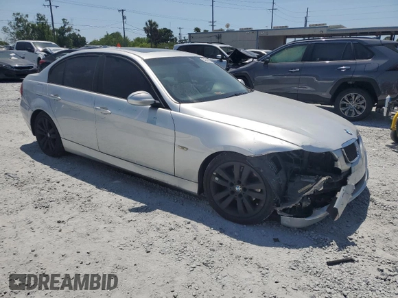 2008 BMW 3 Series 328i with VIN WBAVA37508NL48589, listed as a Copart auction lot 54542995 with 170,035 mi miles and Salvage Title. Bid and sale history available at DreamBid. Image 4.