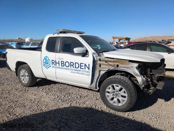 2022 Nissan Frontier S with VIN 1N6ED1CL1NN658438, listed as a Copart auction lot 88987045 with 45,704 mi miles and Salvage Title. Bid and sale history available at carsss.com. Image 4.