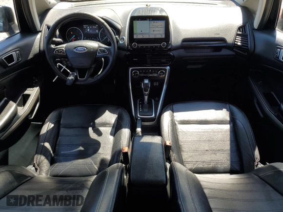 2019 Ford EcoSport Titanium z VIN MAJ3S2KE8KC278227, wystawiony jako Copart lot #46604965 z przebiegiem 59 390 mil mil oraz Czysty tytuł • Clean title. Historia ofert i sprzedaży dostępna na DreamBid. Obrazek 8.