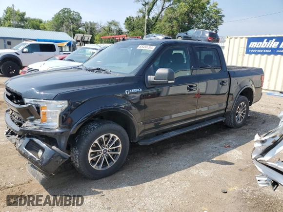 2018 Ford F-150 XL with VIN 1FTEW1EP1JFC00903, listed as a Copart auction lot 68488784 with 83,643 mi miles and Salvage Title. Bid and sale history available at DreamBid. Image 1.