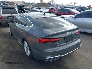 2023 Audi A5 Sportback S line Premium Plus with VIN WAUFACF50PA040074, listed as a IAAI auction lot 41933197 with 21,871 mi miles and . Bid and sale history available at DreamBid. Image 3.