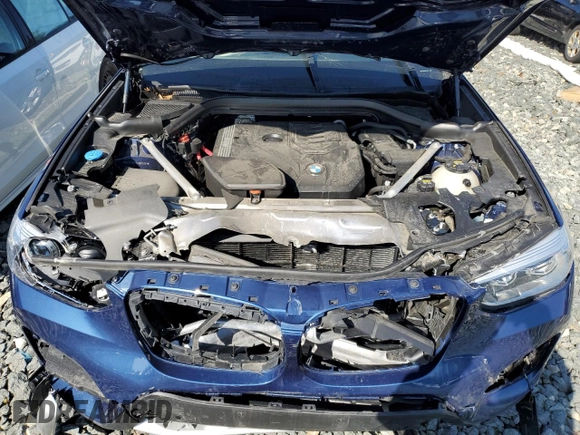 2020 BMW X3 xDrive30i with VIN 5UXTY5C05L9D22391, listed as a Copart auction lot 45843755 with Not Provided miles and Salvage Title. Bid and sale history available at DreamBid. Image 13.
