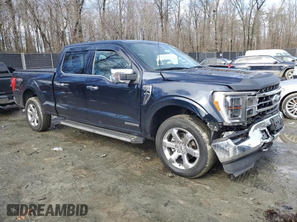 2023 Ford F-150 XL with VIN 1FTFW1ED7PFA06556, listed as a Copart auction lot 45241085 with 51,075 mi miles and Salvage Title. Bid and sale history available at carsss.com. Image 4.