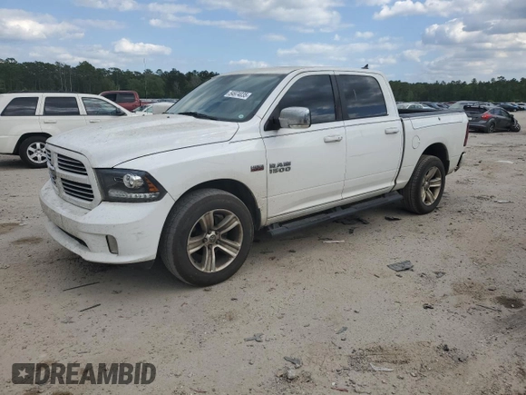 2016 Ram 1500 Sport with VIN 1C6RR7MT1GS266532, listed as a Copart auction lot 54974035 with 287,605 mi miles and Clean title. Bid and sale history available at DreamBid. Image 1.