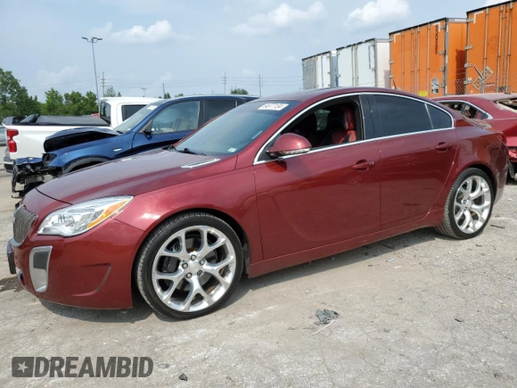 2016 Buick Regal GS with VIN 2G4GV5GX1G9155264, listed as a Copart auction lot 64977104 with 129,580 mi miles and Salvage Title. Bid and sale history available at DreamBid. Image 1.