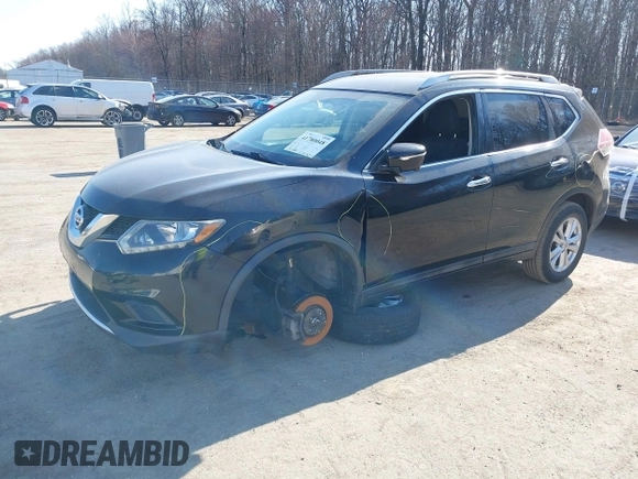 2015 Nissan Rogue SL with VIN 5N1AT2MV7FC912897, listed as a IAAI auction lot 41780048 with 147,889 mi miles and . Bid and sale history available at carsss.com. Image 2.
