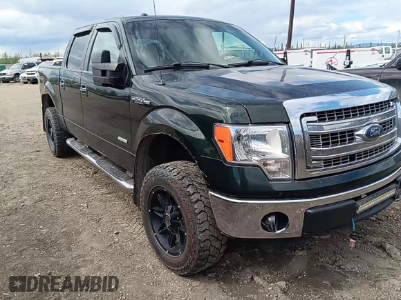 2013 Ford F-150 XL with VIN 1FTFW1ET7DKF86532, listed as a Copart auction lot 57593085 with 128,269 mi miles and Salvage title. Bid and sale history available at DreamBid. Image 11.