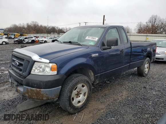 2005 Ford F-150 XL with VIN 1FTRF14W35NB77629, listed as a Copart auction lot 79119564 with 136,803 mi miles and Clean Title. Bid and sale history available at carsss.com. Image 1.