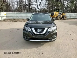 2017 Nissan Rogue SV with VIN KNMAT2MV7HP594800, listed as a Copart auction lot 41645625 with 135,612 mi miles and Salvage Title. Bid and sale history available at DreamBid. Image 12.
