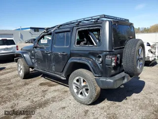2020 Jeep Wrangler Unlimited Sahara with VIN 1C4HJXEN3LW178659, listed as a Copart auction lot 50059495 with 114,870 mi miles and Salvage Title. Bid and sale history available at carsss.com. Image 2.