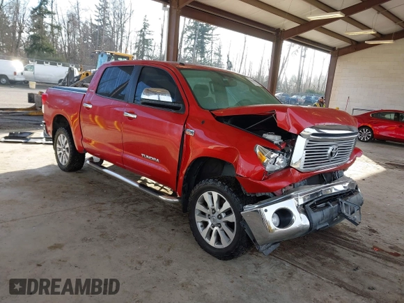 2012 Toyota Tundra 4WD Truck LTD with VIN 5TFHW5F13CX268552, listed as a IAAI auction lot 41461707 with 199,502 mi miles. Bid and sale history available at carsss.com. Image 1.