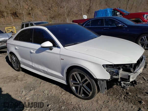 2018 Audi A3 Sedan Premium Plus with VIN WAUJ8GFF2J1036914, listed as a Copart auction lot 46008704 with 69,513 mi miles. Bid and sale history available at carsss.com. Image 4.