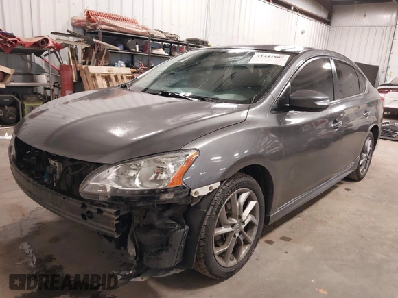 2015 Nissan Sentra S with VIN 3N1AB7AP1FY343386, listed as a IAAI auction lot 41447807 with 87,700 mi miles and . Bid and sale history available at DreamBid. Image 18.