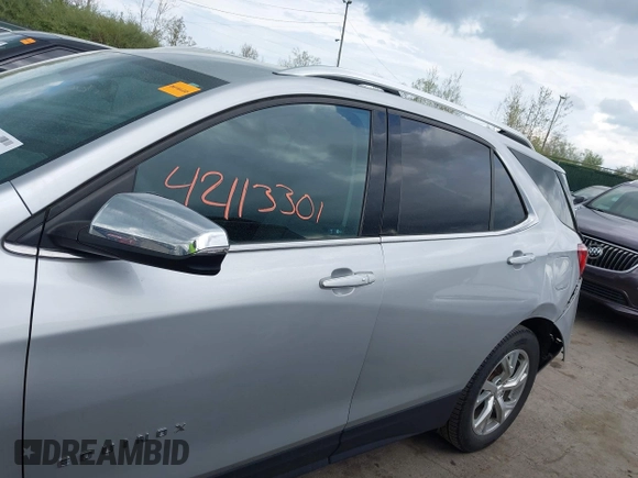 2018 Chevrolet Equinox Premier with VIN 2GNAXMEV7J6106781, listed as a IAAI auction lot 42113301 with 114,585 mi miles. Bid and sale history available at carsss.com. Image 14.