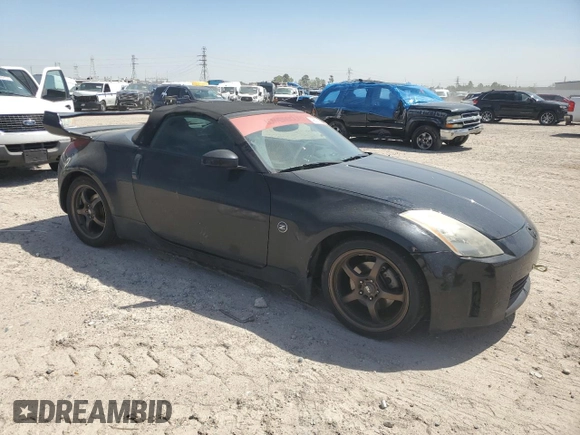 2004 Nissan 350Z Enthusiast with VIN JN1AZ36A54M250086, listed as a Copart auction lot 49873795 with 151,150 mi miles and Salvage Title. Bid and sale history available at DreamBid. Image 4.