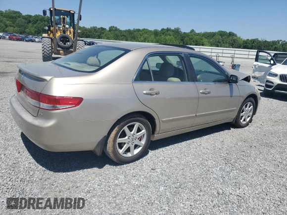 2003 Honda Accord EX z VIN 1HGCM66583A013876, wystawiony jako Copart lot #54890235 z przebiegiem Nie podano mil oraz Szkoda całkowita • Salvage title. Historia ofert i sprzedaży dostępna na DreamBid. Obrazek 3.