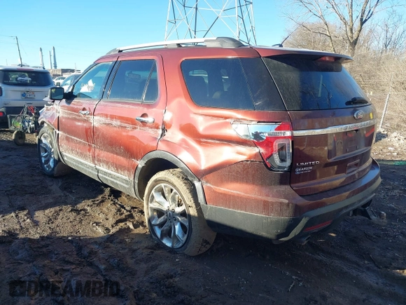 2015 Ford Explorer Limited with VIN 1FM5K8F83FGA18595, listed as a IAAI auction lot 41442972 with 286,462 mi miles and . Bid and sale history available at DreamBid. Image 3.