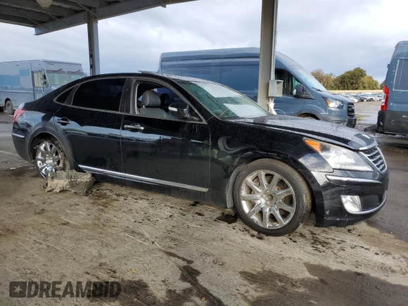 2012 Hyundai Equus Signature z VIN KMHGH4JH4CU056843, wystawiony jako Copart lot #48989495 z przebiegiem 87 458 mil mil oraz Szkoda całkowita • Salvage title. Historia ofert i sprzedaży dostępna na DreamBid. Obrazek 4.