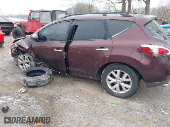 2013 Nissan Murano SV with VIN JN8AZ1MW5DW313664, listed as a IAAI auction lot 41570191 with 125,497 mi miles and . Bid and sale history available at carsss.com. Image 14.