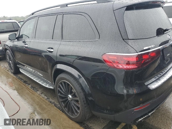 2024 Mercedes-Benz GLS 63 AMG with VIN 4JGFF8KE3RB198439, listed as a Copart auction lot 74292474 with 2,108 mi miles and Non repairable. Bid and sale history available at DreamBid. Image 2.