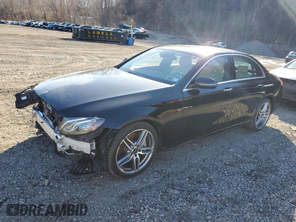 2019 Mercedes-Benz E-Class E 300 with VIN WDDZF4KB8KA594741, listed as a Copart auction lot 49678585 with 57,814 mi miles and Salvage Title. Bid and sale history available at carsss.com. Image 1.