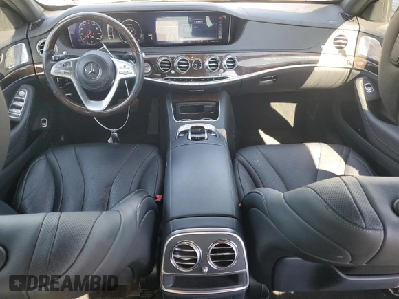 2018 Mercedes-Benz S 450 with VIN WDDUG6GB4JA407506, listed as a Copart auction lot 48018575 with 76,049 mi miles and Salvage Title. Bid and sale history available at carsss.com. Image 8.