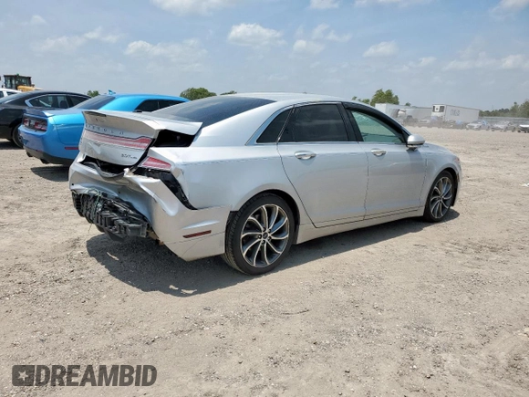 2019 Lincoln MKZ Reserve I with VIN 3LN6L5D98KR609438, listed as a Copart auction lot 56920325 with 90,921 mi miles and Salvage title. Bid and sale history available at DreamBid. Image 3.