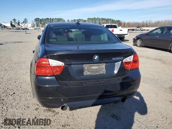2007 BMW 3 Series 335i with VIN WBAVB73547PA86480, listed as a Copart auction lot 84990514 with 202,020 mi miles and Salvage Title. Bid and sale history available at carsss.com. Image 6.