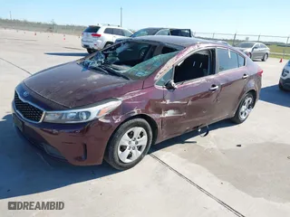 2018 Kia Forte LX with VIN 3KPFK4A77JE246026, listed as a IAAI auction lot 41846417 with 77,847 mi miles. Bid and sale history available at carsss.com. Image 2.