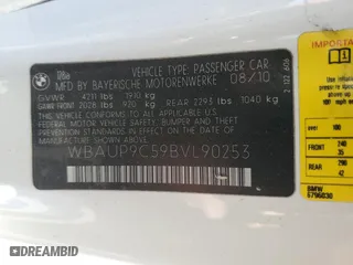 2011 BMW 1 Series 128i with VIN WBAUP9C59BVL90253, listed as a Copart auction lot 89214375 with 180,259 mi miles and Salvage Title. Bid and sale history available at carsss.com. Image 14.