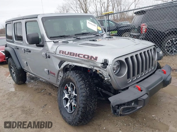 2021 Jeep Wrangler Unlimited Rubicon with VIN 1C4JJXFM6MW543912, listed as a IAAI auction lot 41902609 with 23,224 mi miles. Bid and sale history available at carsss.com. Image 1.