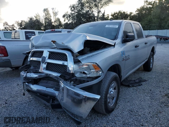 2018 Ram 2500 Tradesman with VIN 3C6UR4CL1JG424439, listed as a Copart auction lot 75015984 with 268,529 mi miles and Salvage title. Bid and sale history available at DreamBid. Image 1.