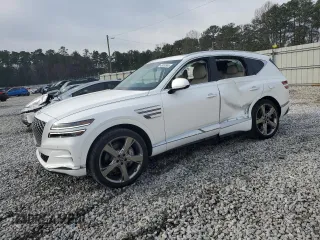 2024 Genesis GV80 with VIN KMUHBDSB9RU172002, listed as a Copart auction lot 49053905 with 3,851 mi miles and Salvage Title. Bid and sale history available at DreamBid. Image 1.