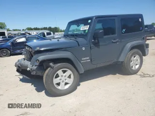 2018 Jeep Wrangler Sport S z VIN 1C4AJWAG1JL868055, wystawiony jako Copart lot #53325105 z przebiegiem 63 556 mil mil oraz Szkoda całkowita • Salvage title. Historia ofert i sprzedaży dostępna na DreamBid. Obrazek 1.
