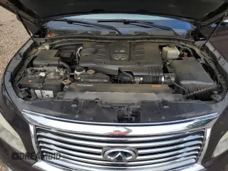 2011 Infiniti QX56 7-passenger with VIN JN8AZ2NE9B9006134, listed as a Copart auction lot 69789604 with 135,786 mi miles and Salvage Title. Bid and sale history available at carsss.com. Image 12.