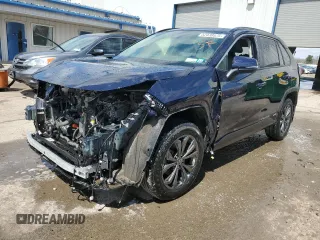 2023 Toyota RAV4 Hybrid XLE Premium with VIN JTMB6RFV2PD097428, listed as a Copart auction lot 52439575 with 13,955 mi miles and Salvage Title. Bid and sale history available at carsss.com. Image 1.